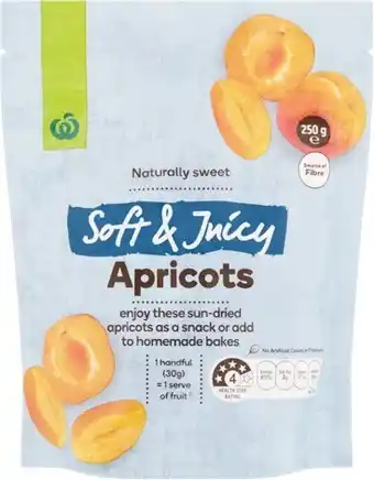 Woolworths Soft & Juicy Apricots, Figs or Pitted Dates 250g