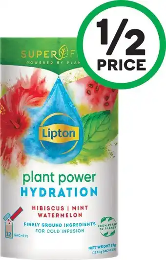 Woolworths Lipton Superfine Cold Infusion Sachets Pk 12 offer