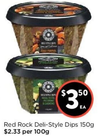 Foodworks Red Rock Deli-Style Dips 150g offer