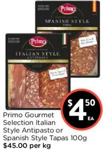 Foodworks Primo Gourmet Selection Italian Style Antipasto or Spanish Style Tapas offer