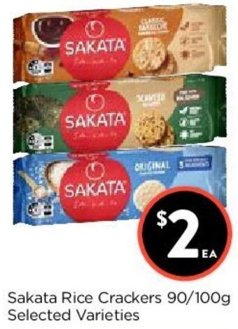 Foodworks Sakata Rice Crackers 90/100g offer
