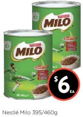 Foodworks Nestle Milo 395/460g offer