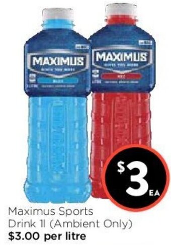 Foodworks Maximus Sports Drink 1L offer