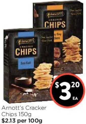 Foodworks Arnott's Cracker Chips 150g offer
