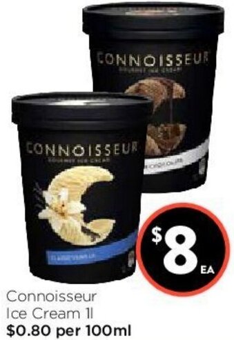 Foodworks Connoisseur Ice Cream 1L offer