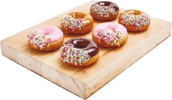 Woolworths Iced Donuts Pk 6* offer
