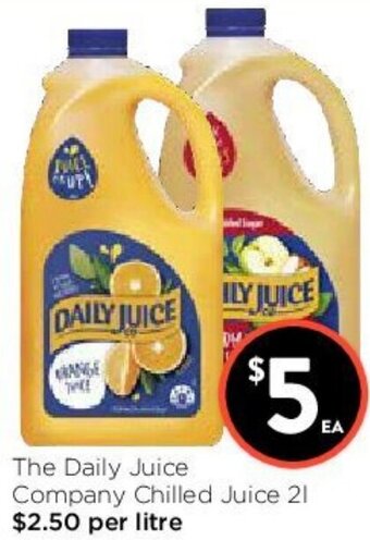 Foodworks The Daily Juice Company Chilled Juice 2L offer