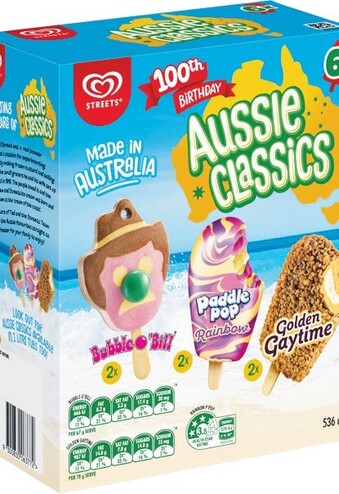 Woolworths Streets Aussie Classics 536ml Pk 6 offer