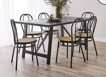 Fantastic Furniture Nicholls 6 Seater Dining Table offer
