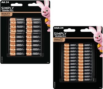 Coles Duracell Simply 24 Pack offer