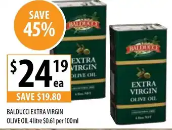 Supabarn Balducci Extra Virgin Olive Oil 4 Litre offer