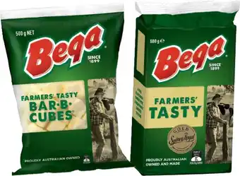 IGA Bega Cheese Block, Slices or Bar-B-Cubes 500g Selected Varieties offer