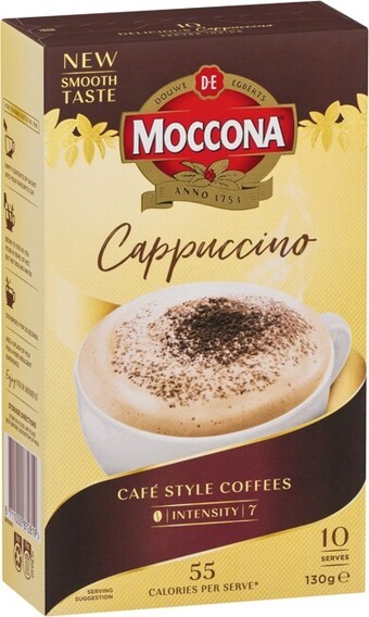 IGA Moccona Coffee Sachets 10 Pack Selected Varieties offer
