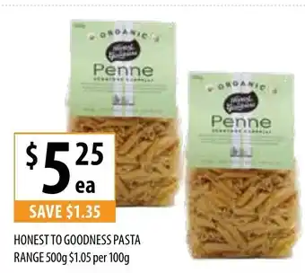 Supabarn Honest to Goodness Pasta Range 500g offer
