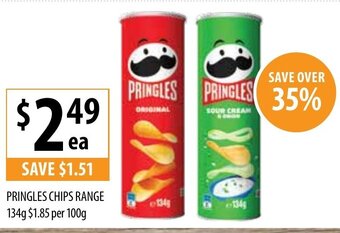 Pringles Chips Range 134g