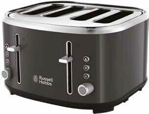 The Good Guys Russell Hobbs Legacy 4 Slice Toaster - Charcoal offer