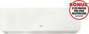Fujitsu C2.5kW H3.2kW Reverse Cycle Split System