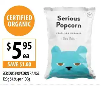 Serious Popcorn Range 120g