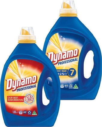 Coles Dynamo Professional Laundry Liquid 1.8 Litre offer