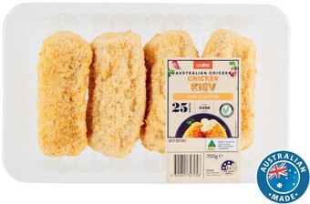 Coles Coles RSPCA Approved Chicken Breast Kiev Garlic Butter 700g offer