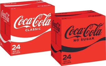 Coles Coca-Cola Soft Drink 24x375mL offer