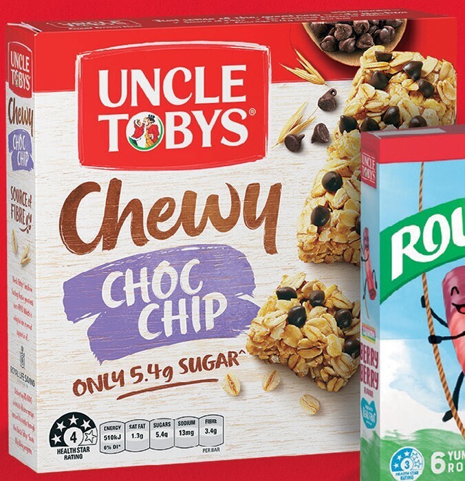 Uncle Tobys Muesli Bars 185g offer at Coles