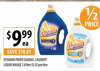 Supabarn Dynamo Professional Laundry Liquid Range 1.8Litre offer