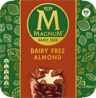 Coles Streets Magnum Dairy Free 3 Pack 270mL offer