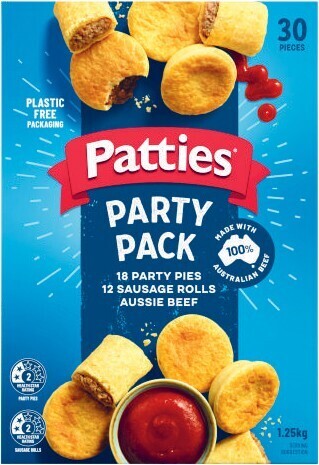 Coles Patties Party Pack 30 Pieces 1.25kg offer