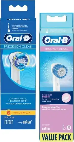 Coles Oral B Power Brush Refill Heads 6 Pack offer