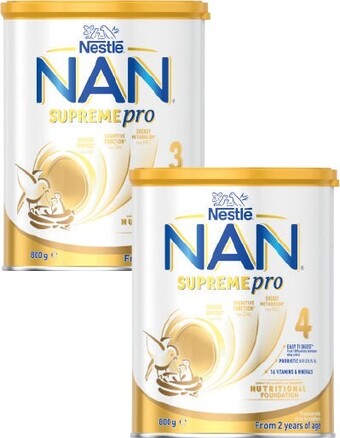 Coles Nestlé Nan Supremepro Formula Stage 3 or 4 800g offer