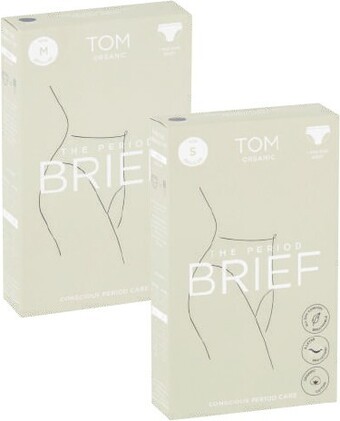 Coles Tom Organic Luxe Period Brief Mid-Rise Full Brief 1 Pack offer