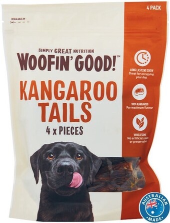 Coles Woofin’ Good Dog Treats Kangaroo Tails 4 Pack offer