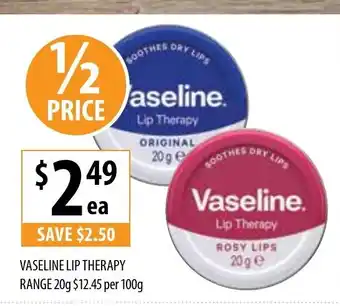 Vaseline Lip Therapy Range 20g