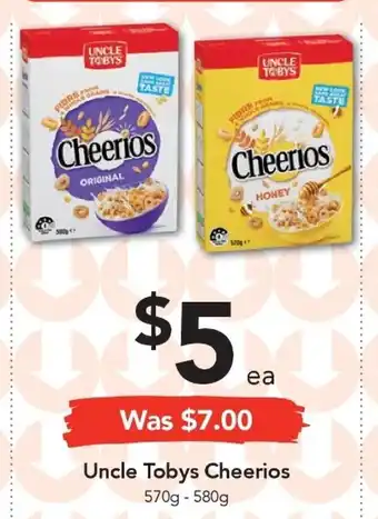 Uncle Tobys Cheerios