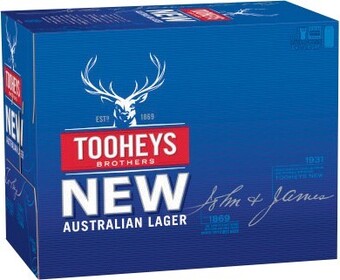 Coles Tooheys New Block Cans 30x375mL offer
