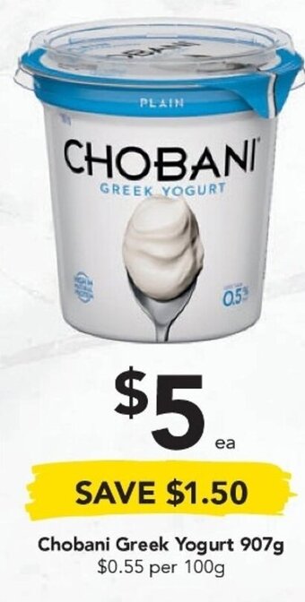 Drakes Chobani Greek Yoghurt 907g offer