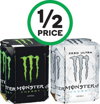 Woolworths Monster Energy Drink 4 x 500ml offer