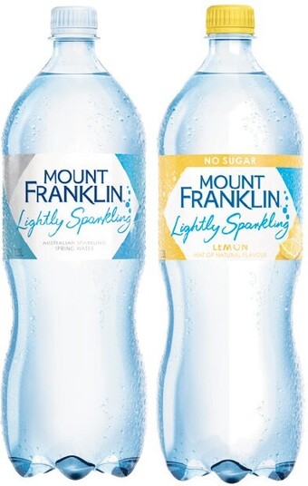 Woolworths Mount Franklin Lightly Sparkling Water 1.25 Litre offer