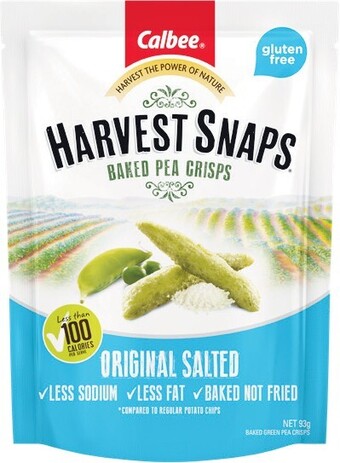 Woolworths Calbee Harvest Snaps Baked Peas 93g offer