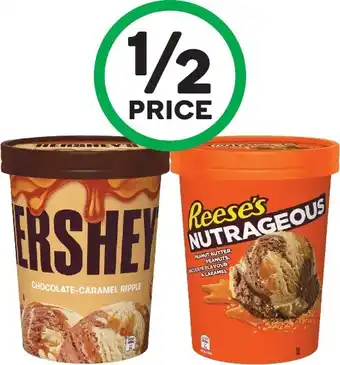 Woolworths Hershey’s or Reese’s Tubs 1 Litre – From the Freezer offer