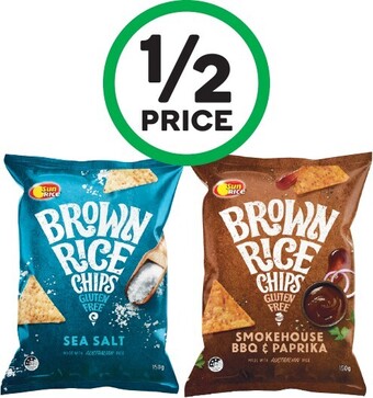 Woolworths Sunrice Brown Rice Chips 150g – From the Health Food Aisle offer
