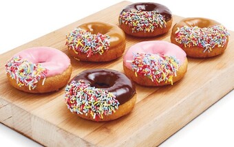 Woolworths Iced Donuts Pk 6^ offer