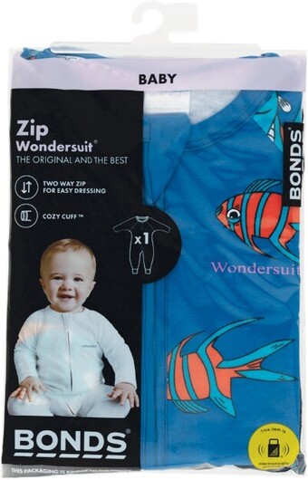 Woolworths Bonds Zippy Wondersuit Assorted Pk 1 offer