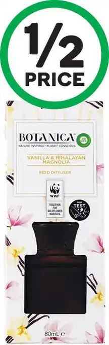 Woolworths Air Wick Botanica Candles 205g or Reeds 80ml offer