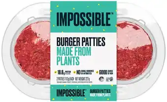 Woolworths Impossible Plant Based Beef Burger 227g offer