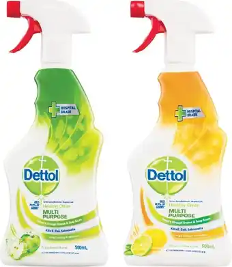 Woolworths Dettol Healthy Clean Multi-Purpose Triggers 750ml offer