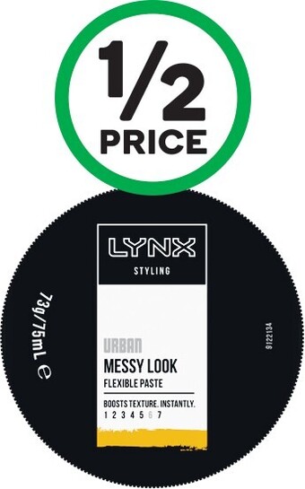 Woolworths Lynx Hair Styling Paste 75ml offer