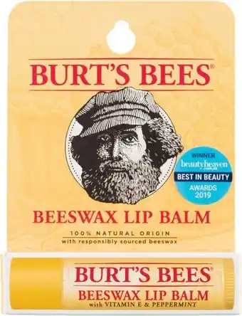 Woolworths Burt's Bees Beeswax Lip Balm Tube 4.25g offer