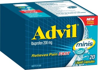 Woolworths Advil Minis Liquid Capsules Pk 20# offer